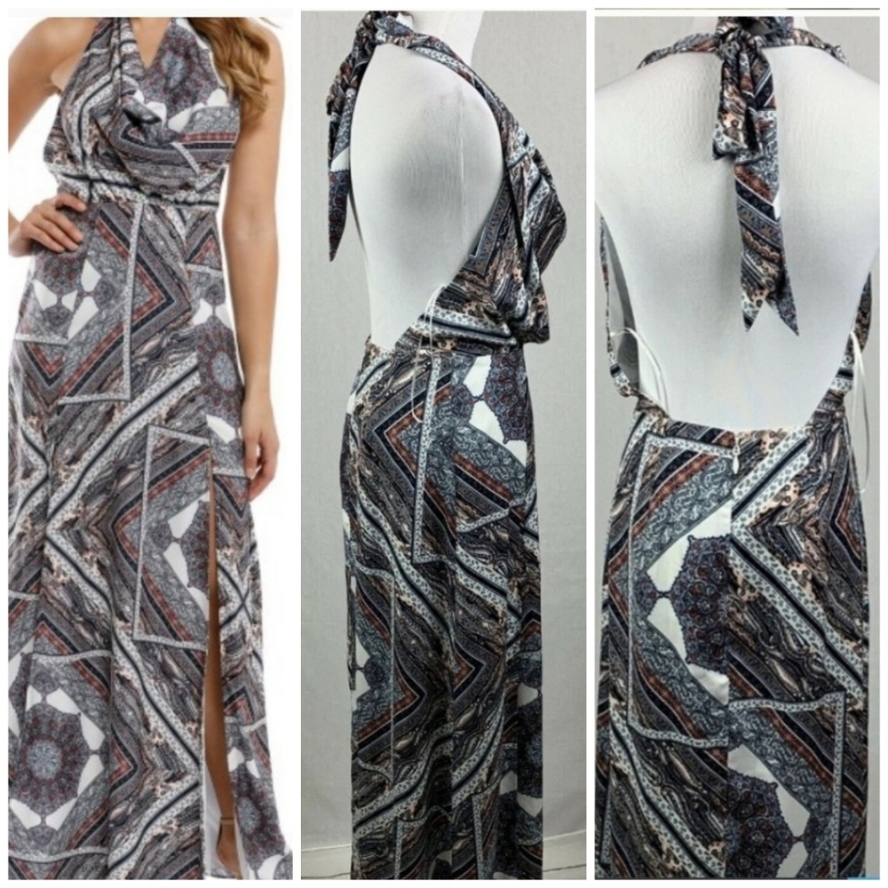 The jetset diaries Halter maxi dress